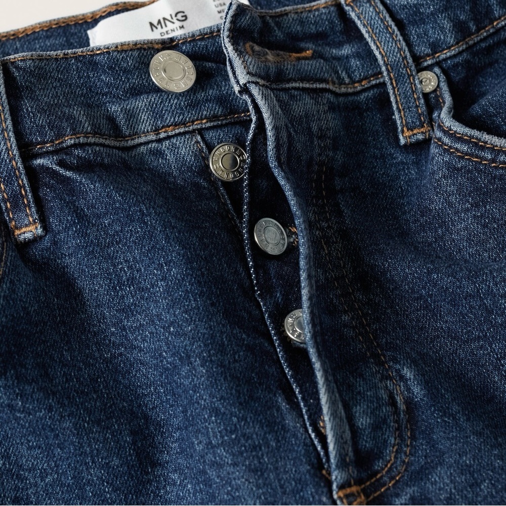 Slim mid-rise cropped jeans size US 1 / EUR 32 | MANGO - Picture 4 of 14